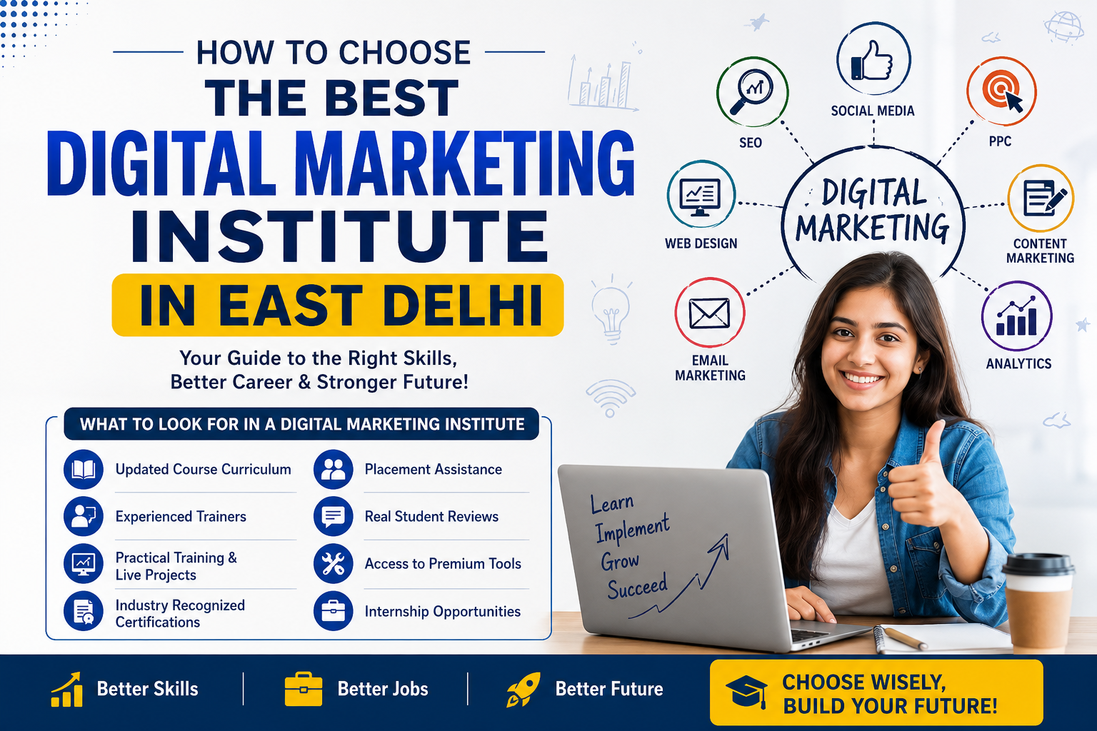 Read more about the article How to Choose the Best Digital Marketing Institute in East Delhi