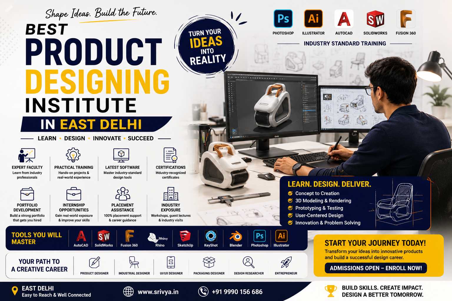 Read more about the article How to Choose the Best Product Designing Institute in East Delhi